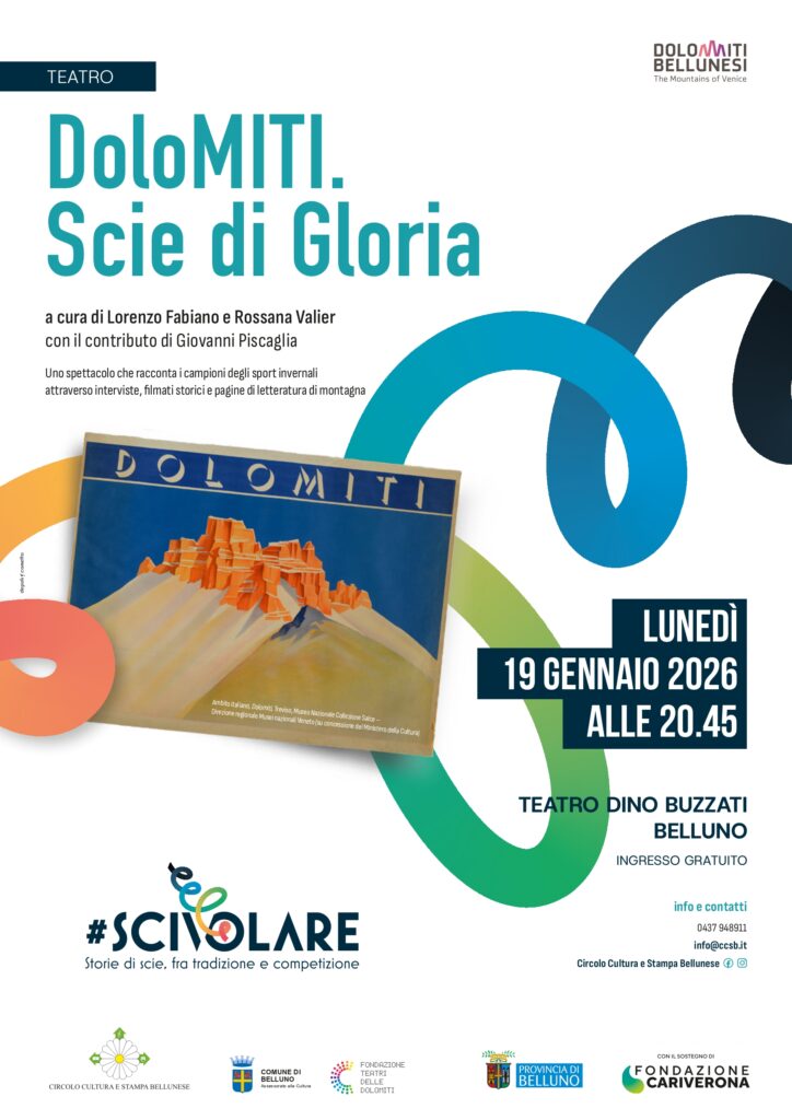 DoloMITI – Scie di gloria: le gesta dei campioni olimpici a teatro