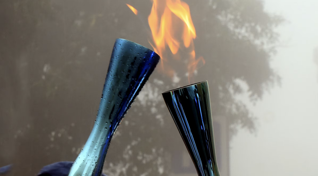 La fiamma olimpica a Belluno