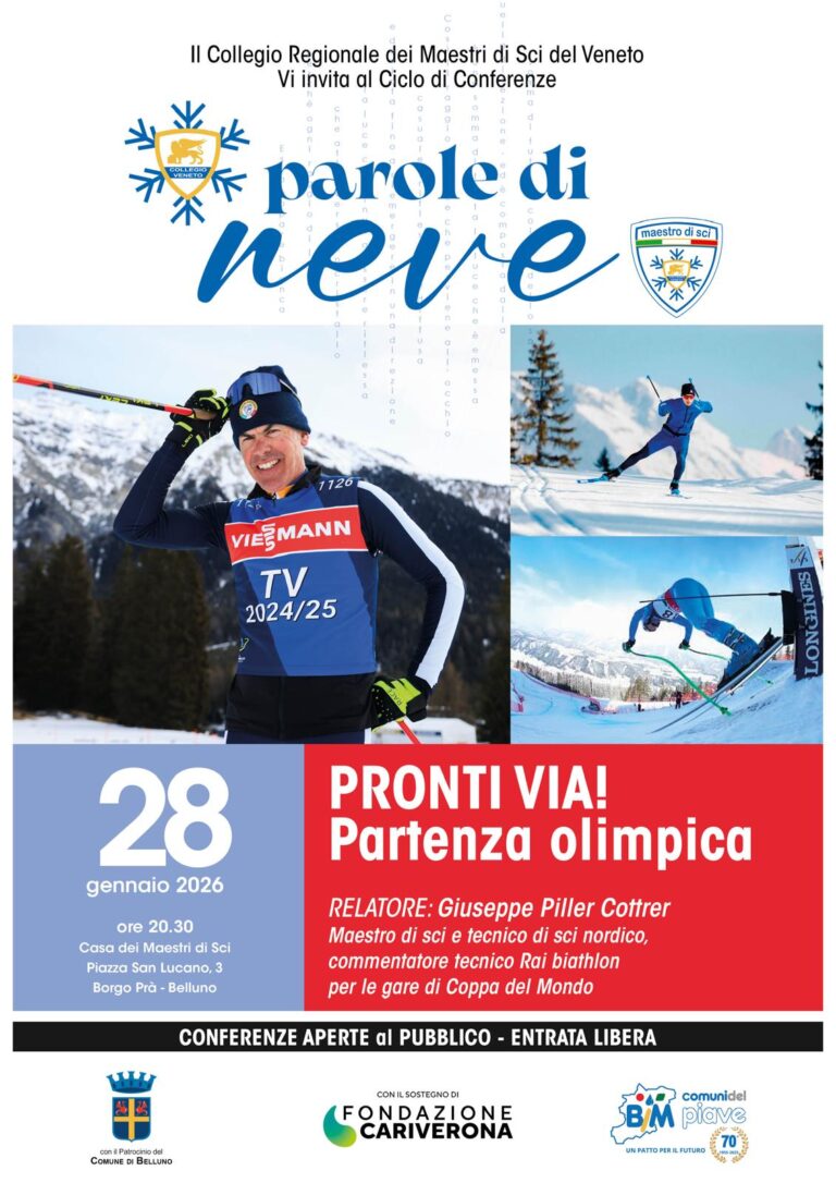 Parole di Neve, il ciclo di conferenze si apre con Giuseppe Piller-Cottrer