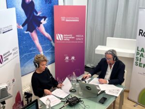 Radio 24 registra dal DIV Media Space in centro a Belluno