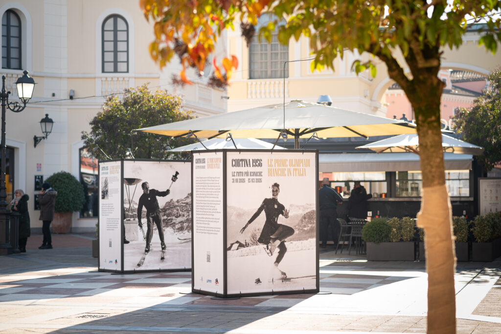 Le foto di Cortina 1956 in mostra all’outlet di Noventa di Piave