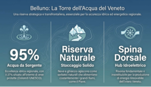 Belluno è la ‘torre dell’acqua’ del Veneto