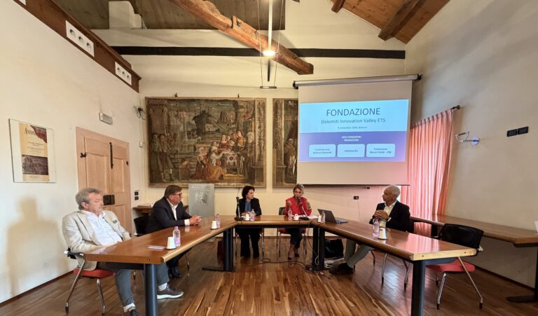 Nasce la Fondazione Dolomiti Innovation Valley Ets